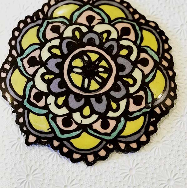 *Hand Painted Chocolate Mandalas