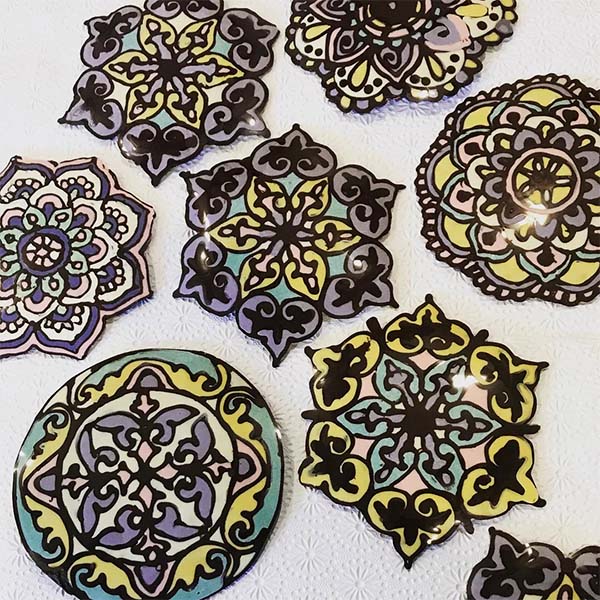 Hand Painted Chocolate Mandalas