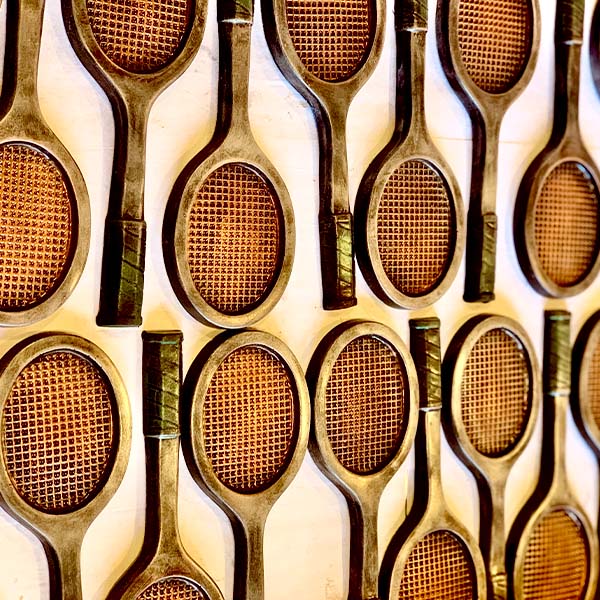 Hand Painted Tennis Racquet