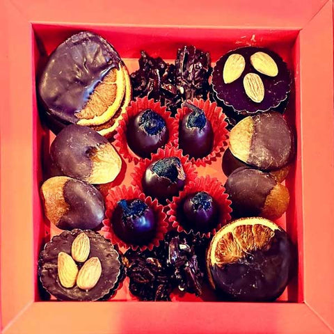 Chocolate Covered Fruit & Nut Gift Box