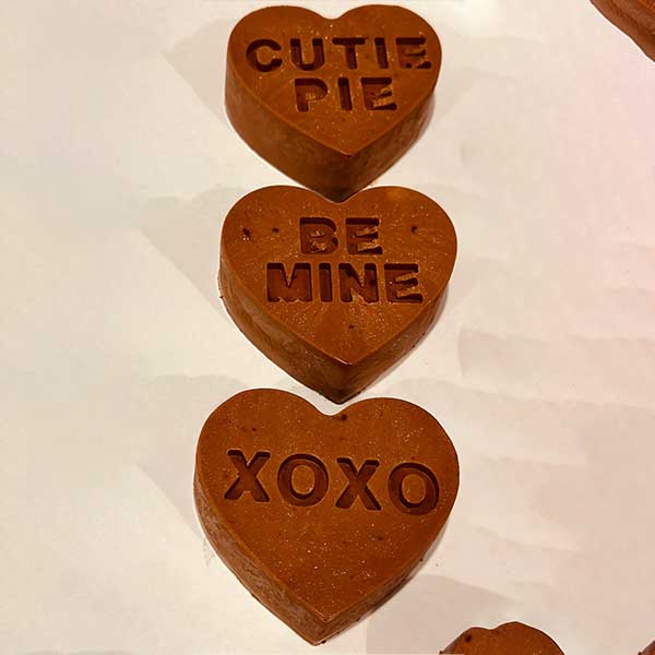 &quot;Give a Little Love&quot; Individual Heart Cakes