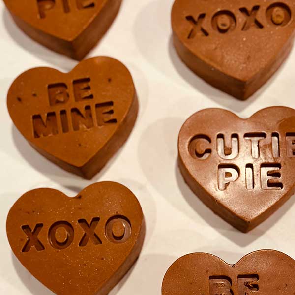 &quot;Give a Little Love&quot; Individual Heart Cakes