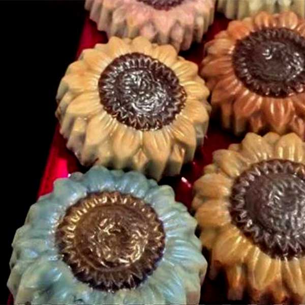 Hand Painted Chocolate Sunflower
